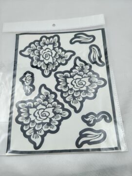 Layered Rose Floral Henna Stencil Set
