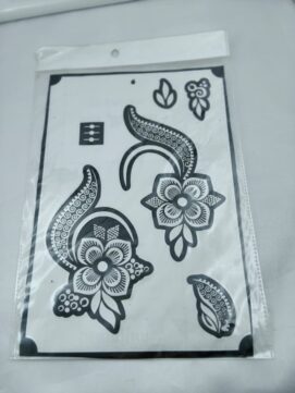 Paisley Flower Henna Stencil Set - Traditional Motif Design