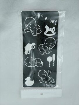 It's A Boy Baby Shower Henna Stencil Set