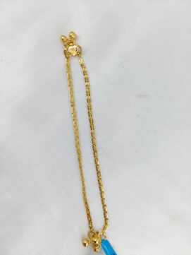 Exquisite Gold-Plated Designer Anklet Combo – Elegant Filigree & Sleek Box-Chain Payal Set