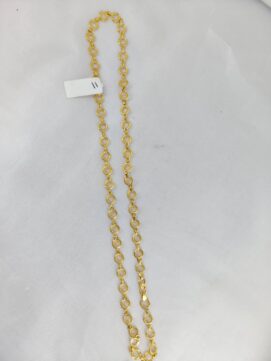 TH ANGLET 500N Gold Plated Round Ring Designer Chain Anklet for Women