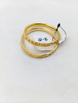 Premium Matte Gold Kemp Bangle Set – Traditional South Indian Ruby & Pearl Openable Kada Bangles
